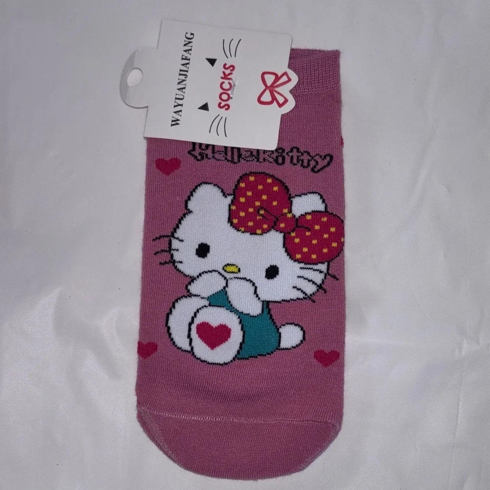 Hello Kitty Socks-Dark Pink
